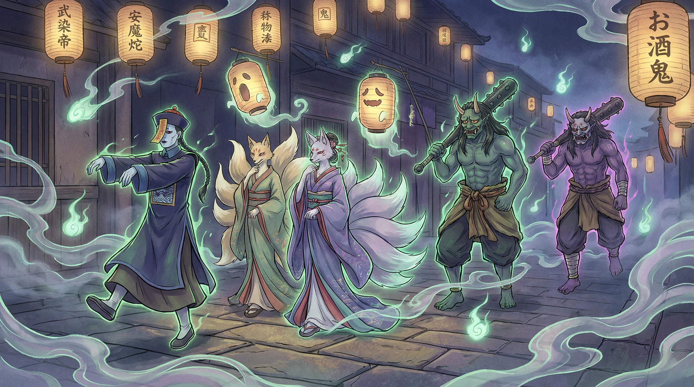 百鬼夜行 - 成绩不好成为全班的坐便器 中日鬼怪动漫